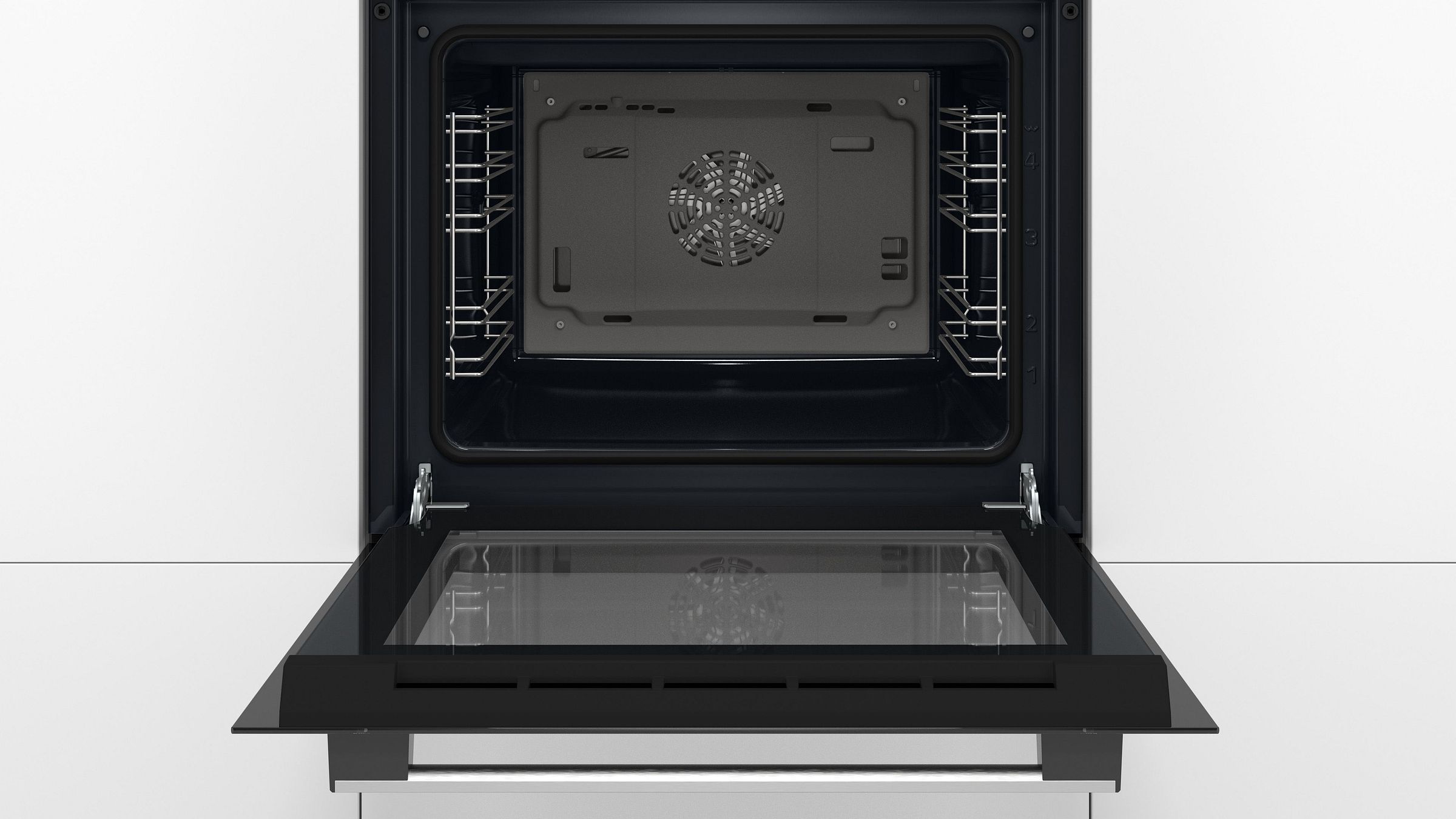 Four encastrable EcoClean BOSCH Chaleur tournante 66 L Inox - HBF133BR0