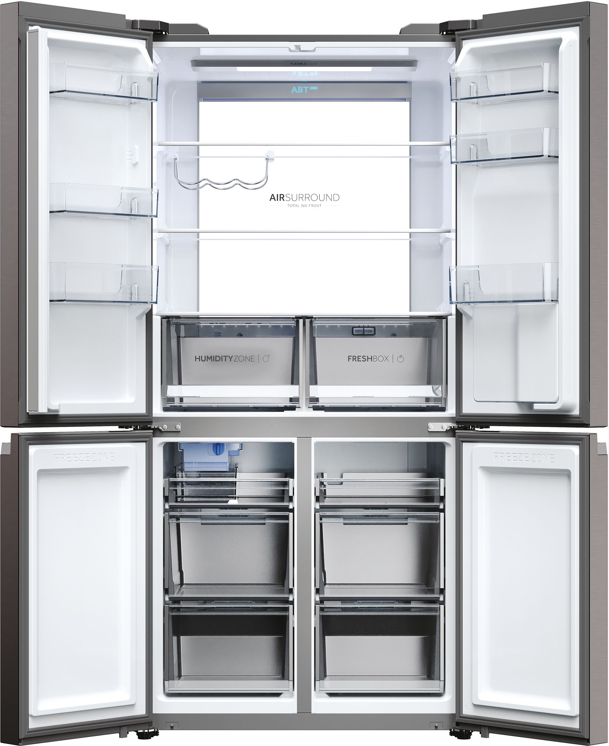 Réfrigérateur 4 portes HAIER 642L No Frost Inox - HCR79F19EHMD