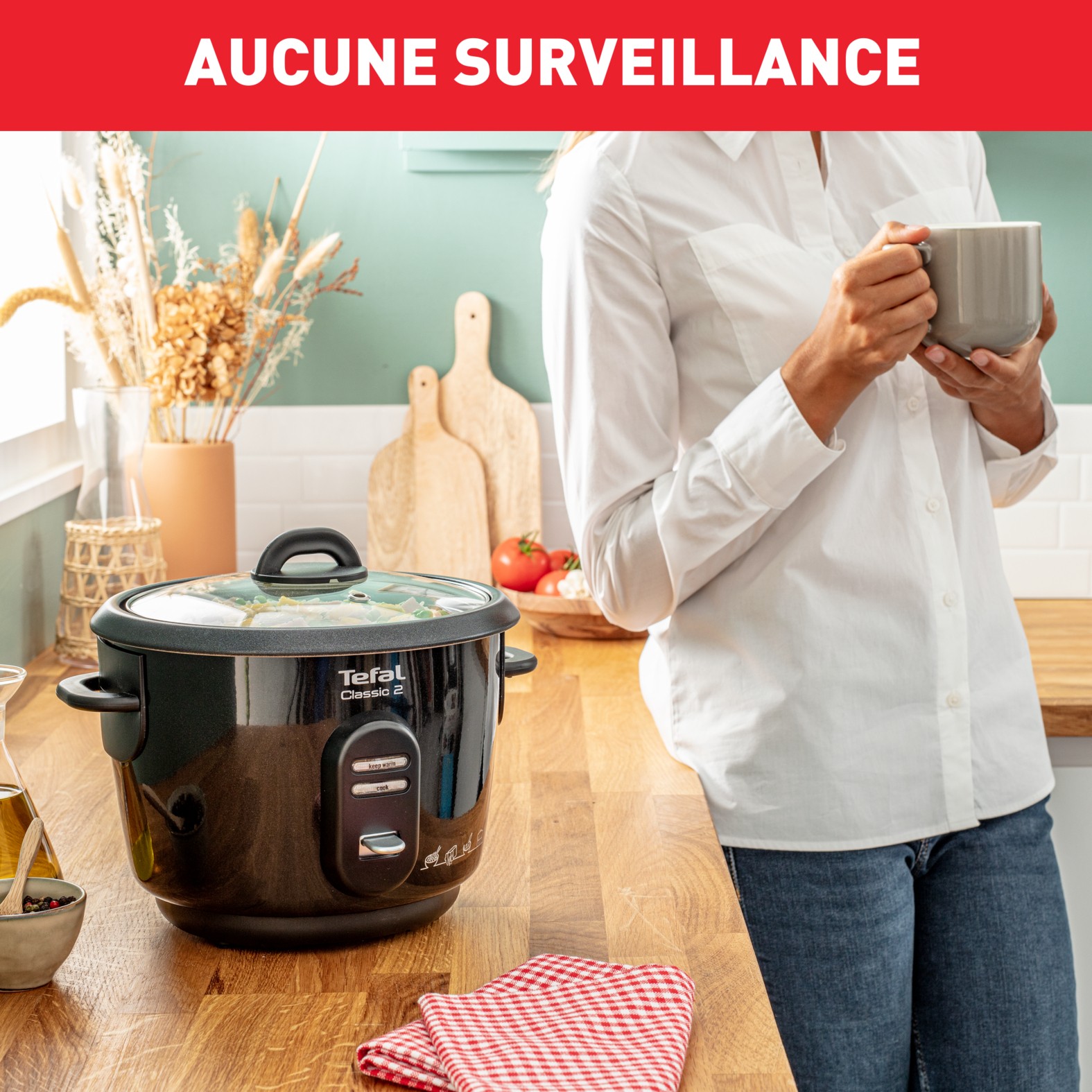 Cuiseur riz TEFAL Classic 2 500W 3L Noir - RK102811