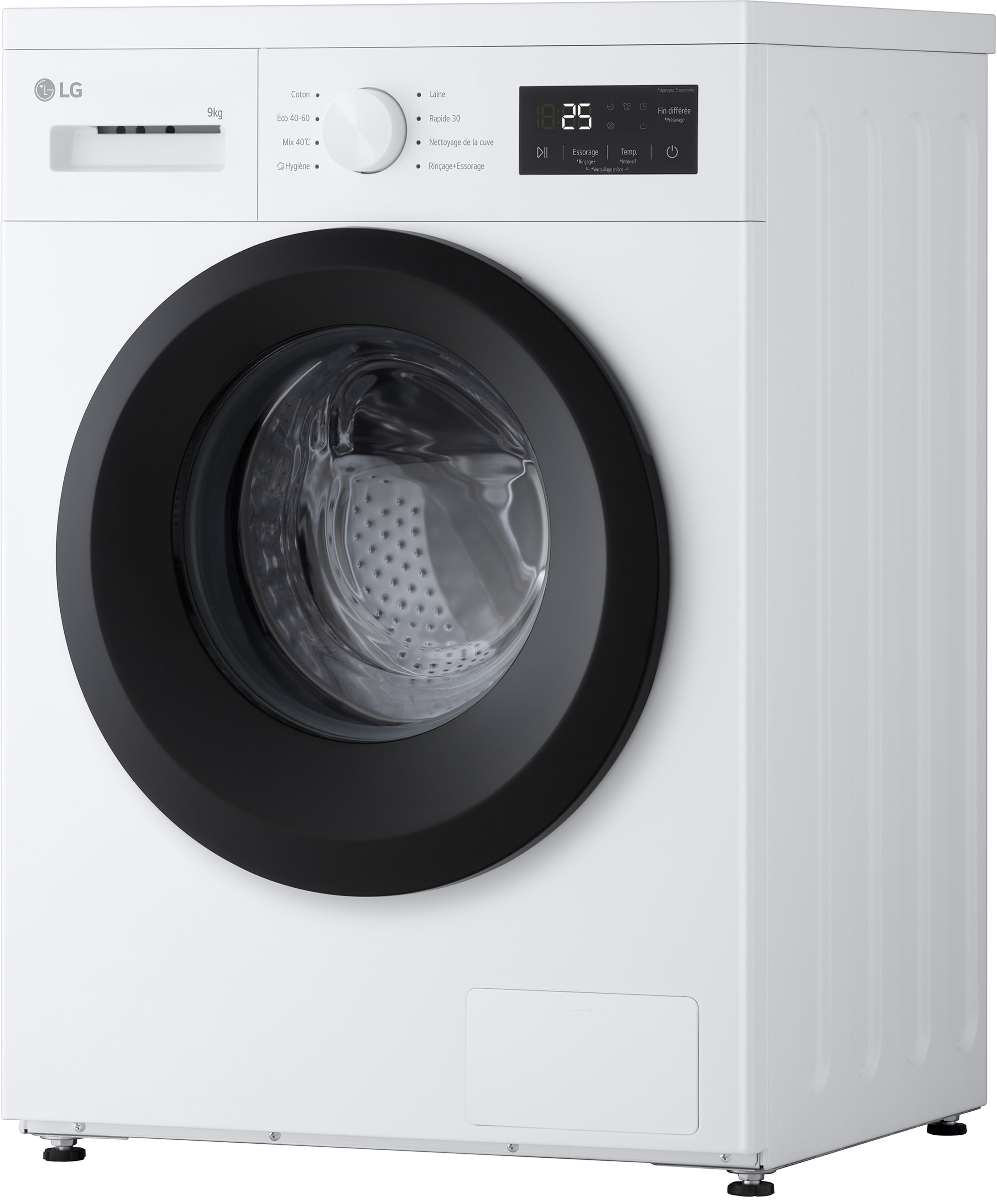Lave linge Frontal LG 9kg 1400trs/min Blanc - F94N15WHS