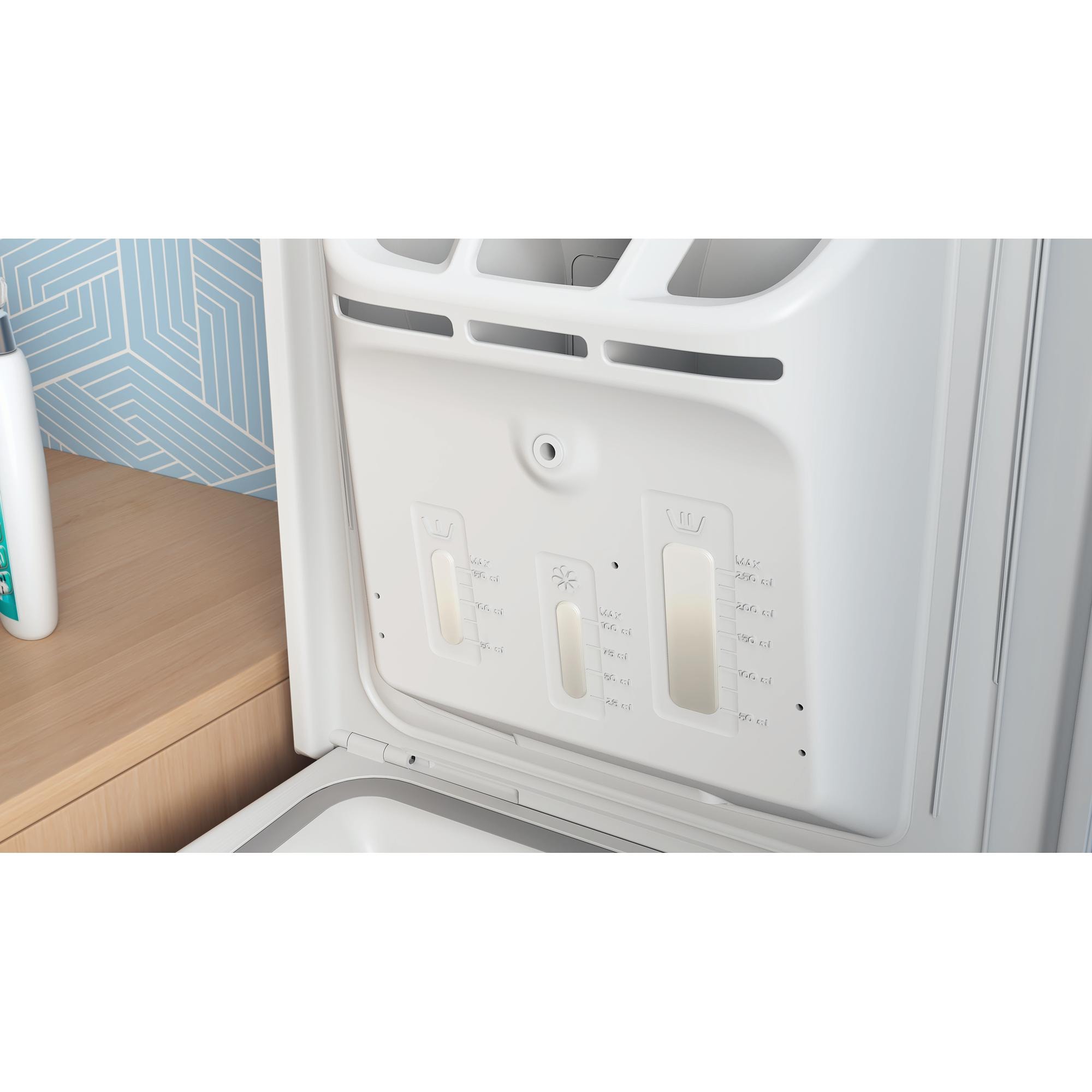 Lave linge Top INDESIT RapidWash, 1000 trs/mn, 5kg, Blanc - BTWS50400FR