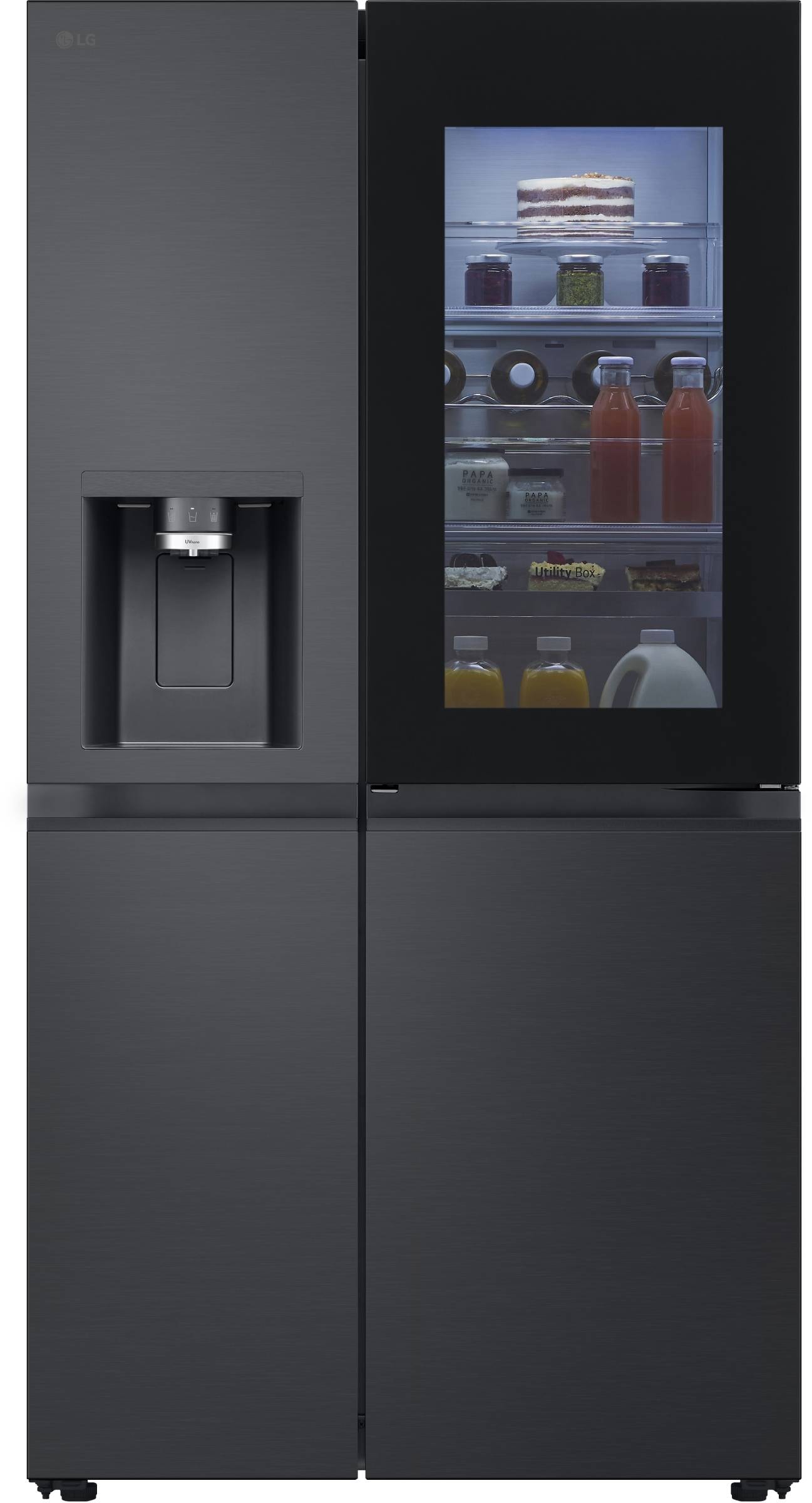 Réfrigérateur américain LG Total No Frost 628L Noir Acier GSXE90EVDD