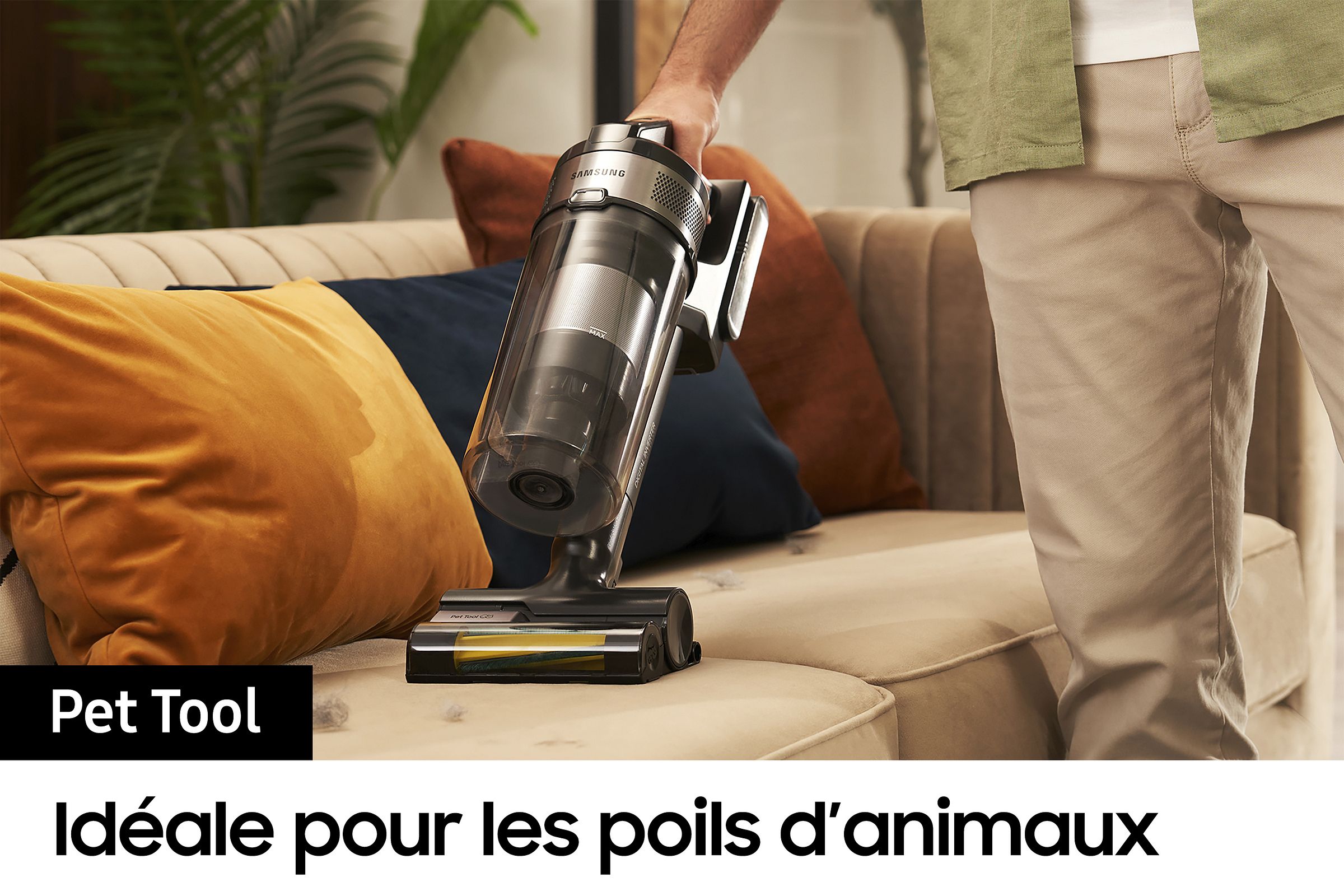 Aspirateur balai SAMSUNG Jet 75 60min Noir - VS20B75BGR1