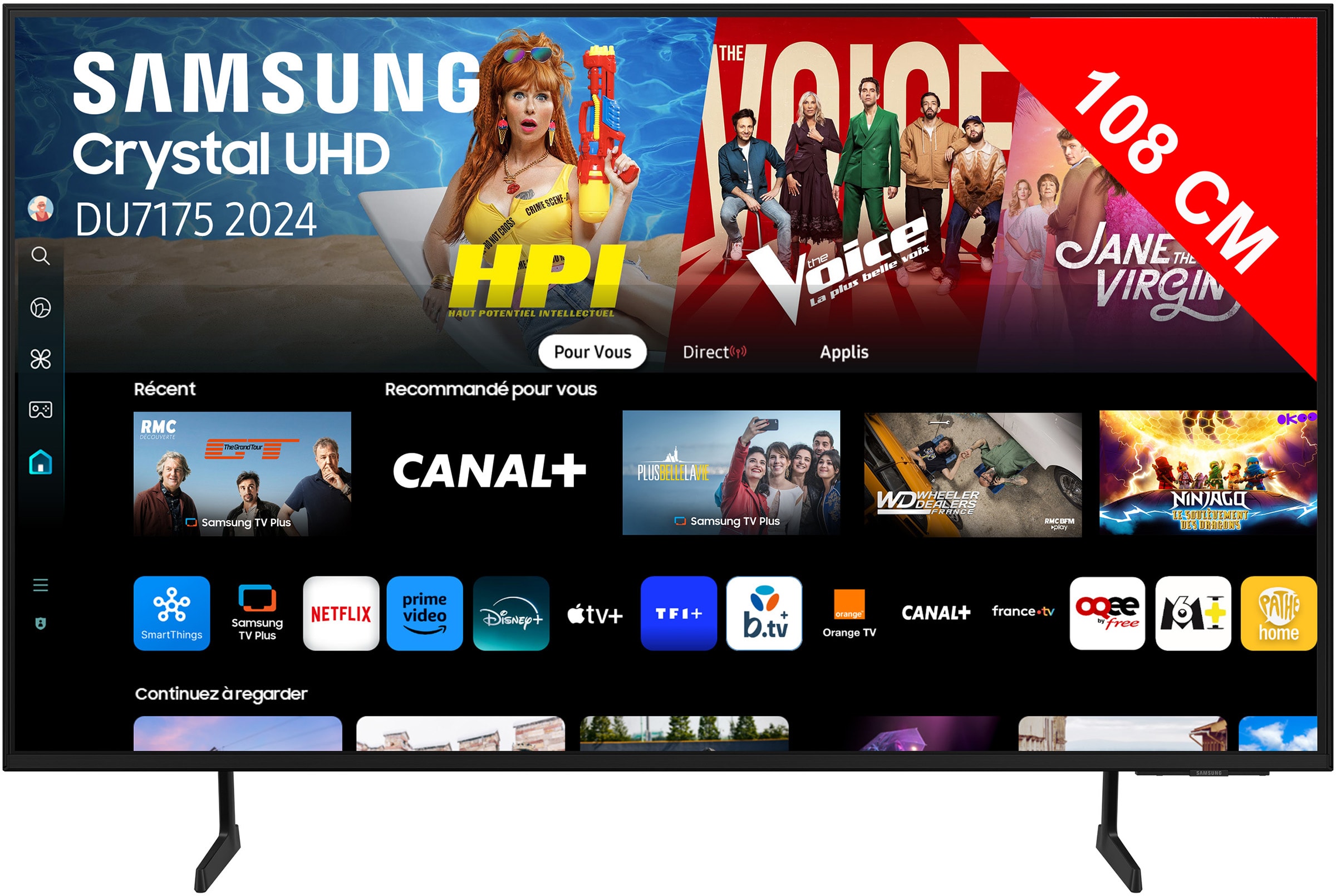 TV LED 4K 108 cm SAMSUNG  TU43DU7175