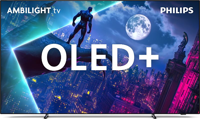 TV OLED 4K 164 cm PHILIPS Ambilight 4 côtés Google TV 70W Dolby Atmos 144Hz Noir - 65OLED950/12