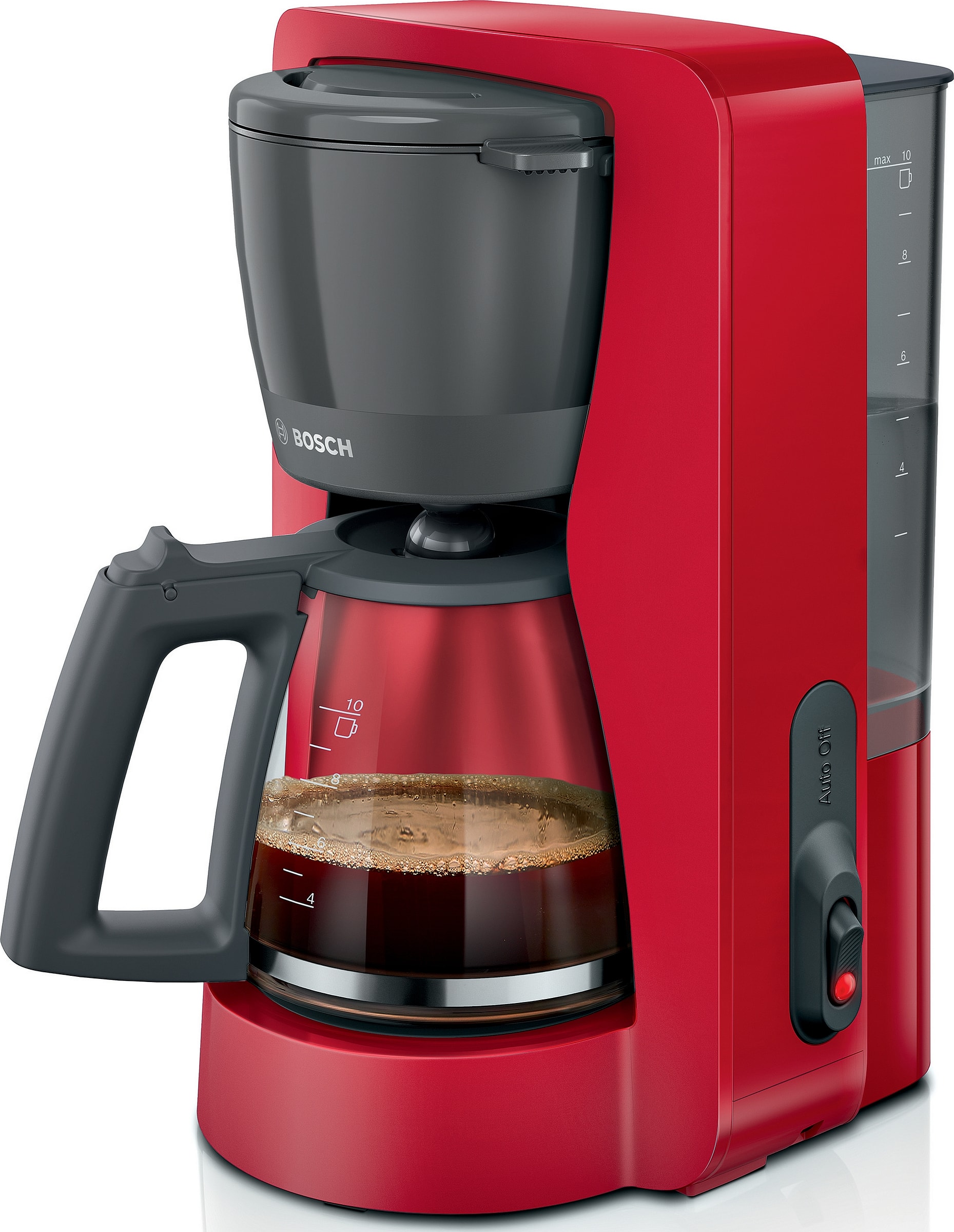 Cafetière BOSCH 10-15 tasses Réservoir amovible Rouge TKA2M114