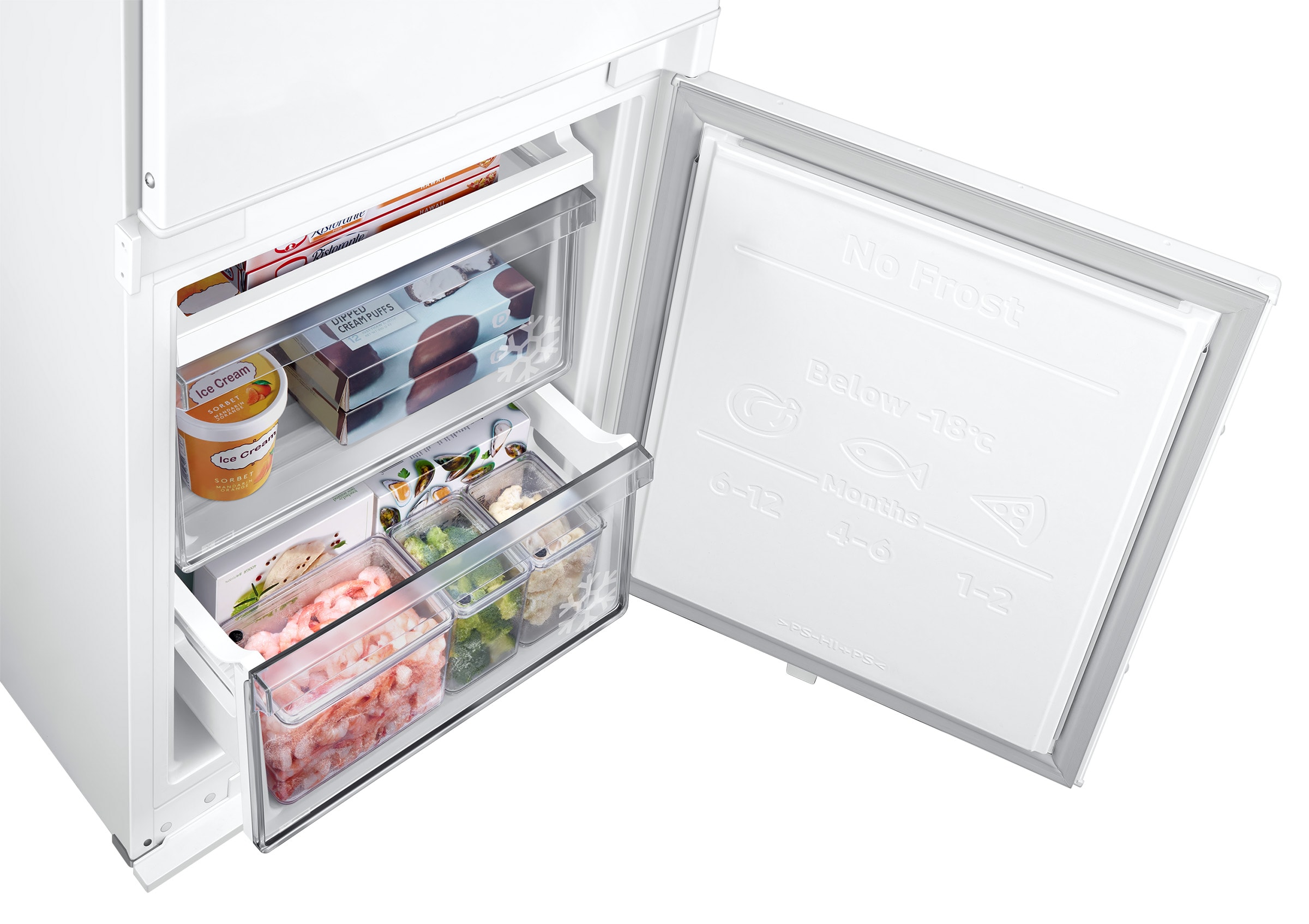 Réfrigérateur congélateur encastrable SAMSUNG Froid ventilé 298L Blanc - BRB80F30AES0