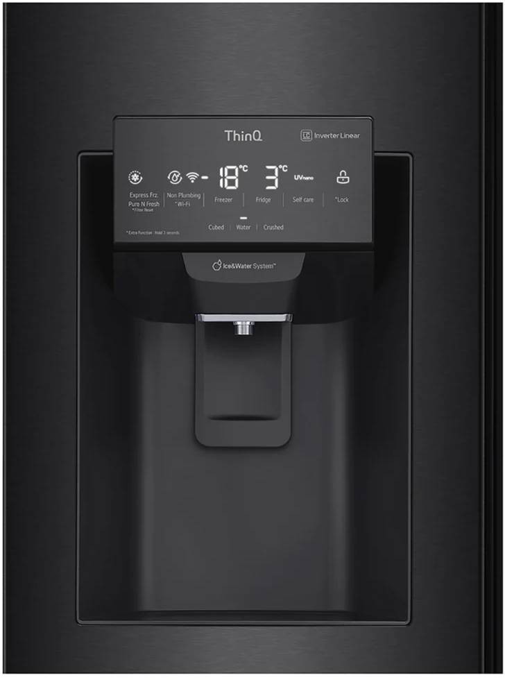 Réfrigérateur 4 portes LG InstaView Door-in-Door 508L Noir - GMX844MC6F Réfrigérateur 4 portes LG InstaView Door-in-Door 508L Noir - GMX844MC6F
