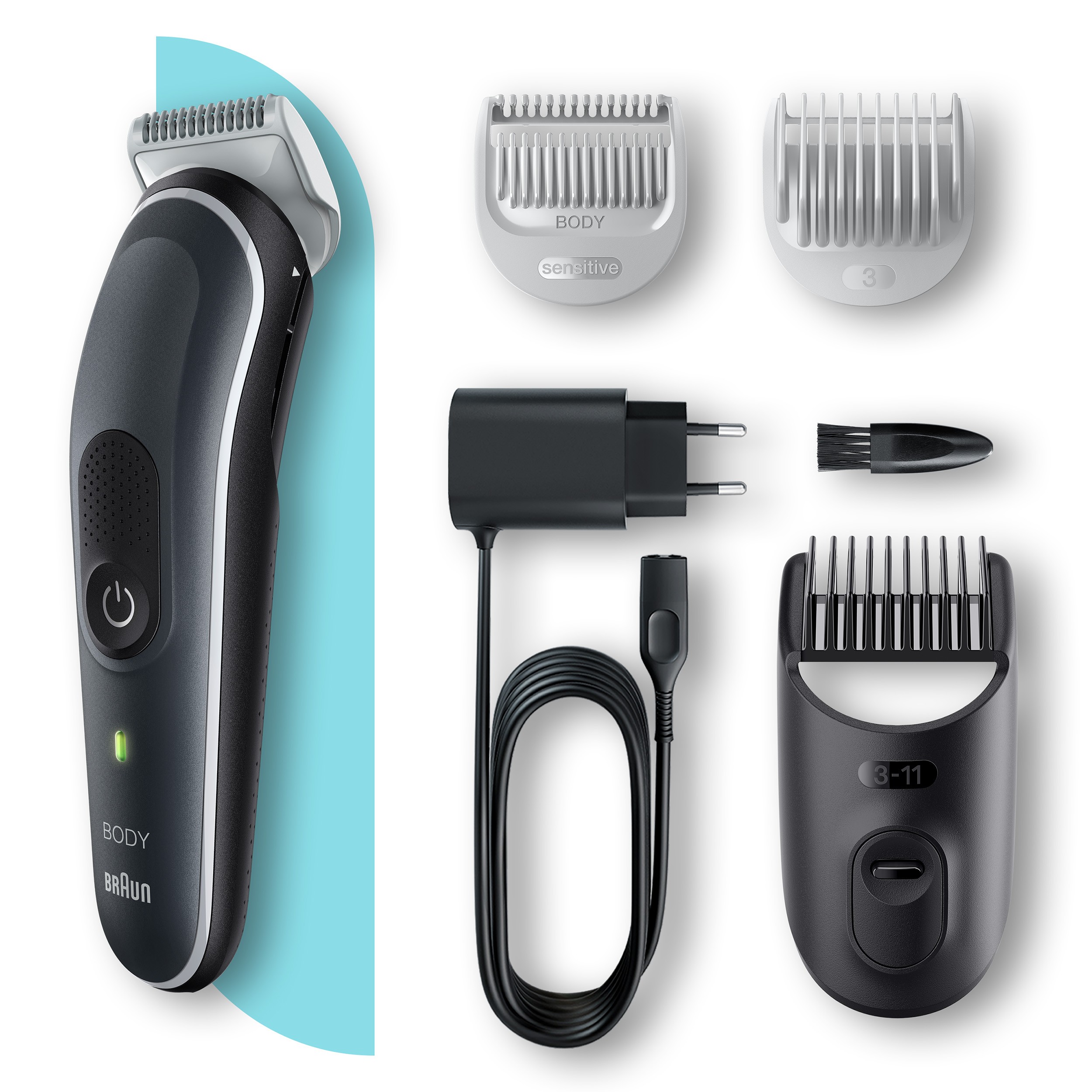 Tondeuse corps BRAUN , Series 5, Skinshield, Noir - BG5340