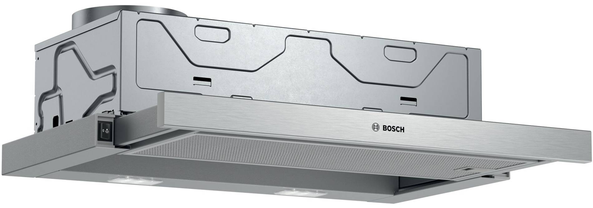 BOSCH Hotte tiroir Série 2 67dB 60cm Inox  DFM064W54
