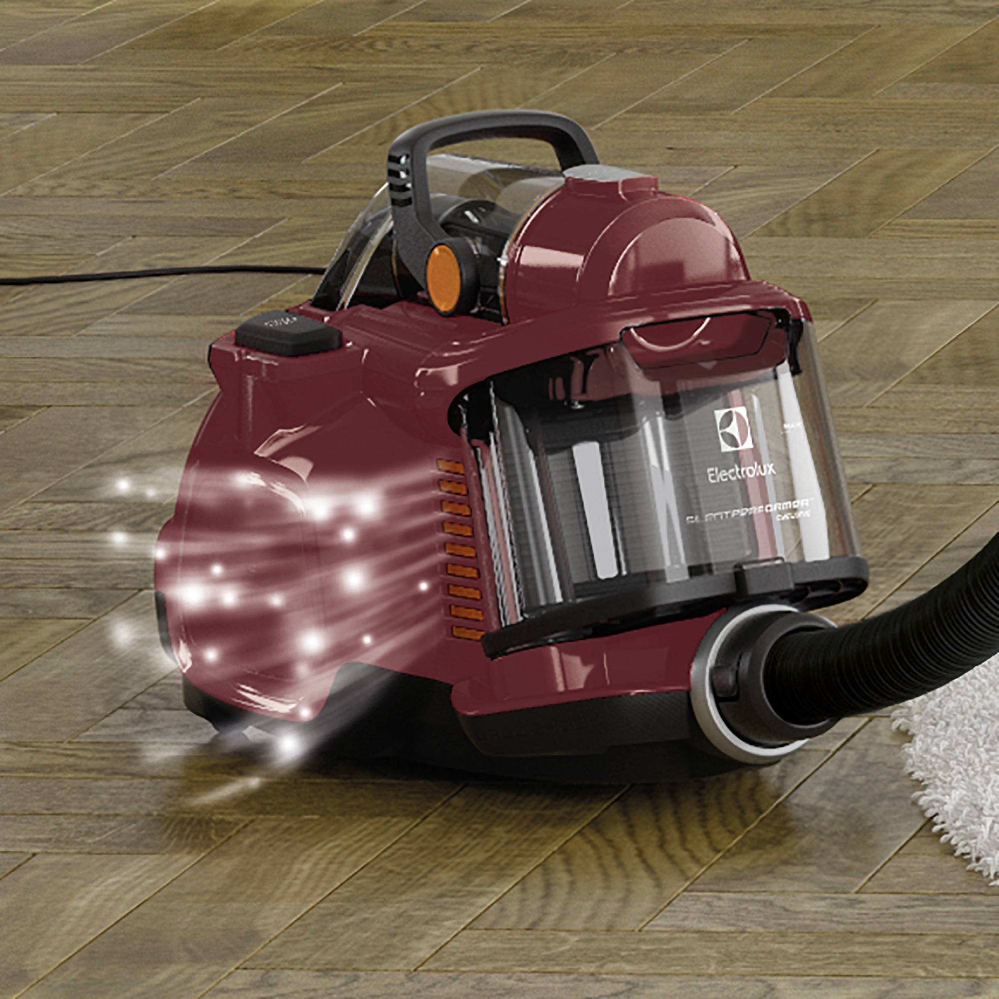 Aspirateur traîneau ELECTROLUX sans sac Silent Performer Cyclonic 650W Rouge - ESPC72RR
