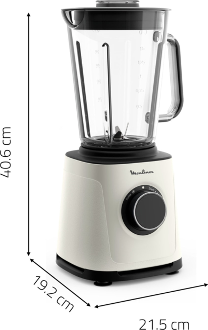 Blender MOULINEX 2L 1200W Ecru - LM771AF0