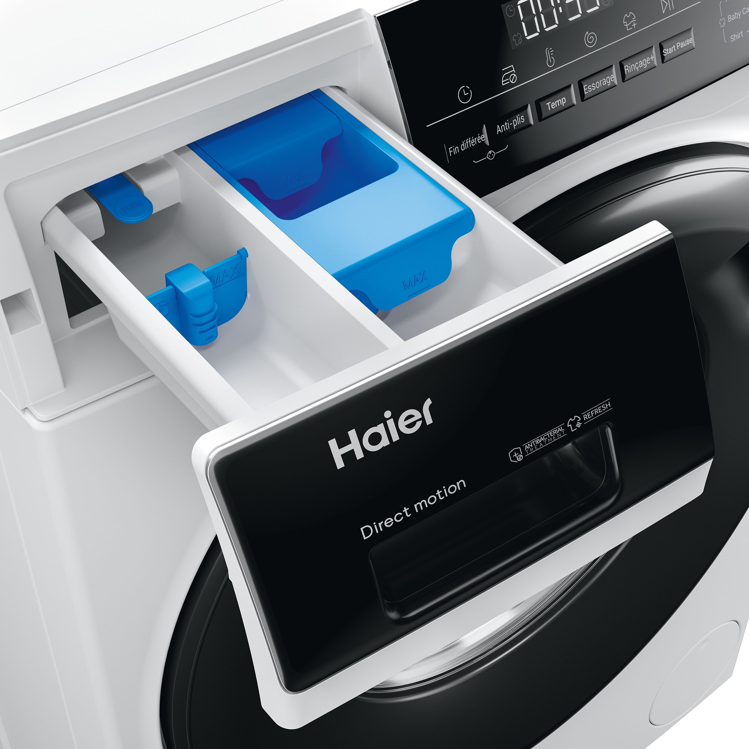 Lave linge Frontal HAIER 8kg 1400trs/min Blanc - HW80-B14G939-FR