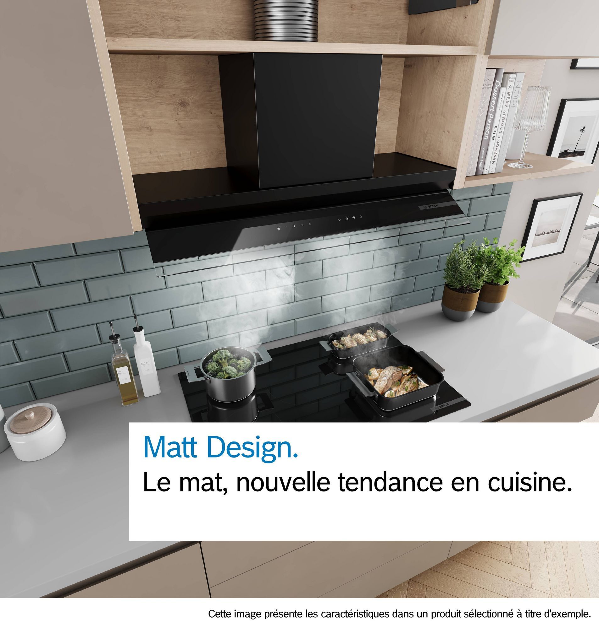 Hotte intégrée BOSCH 90cm 66dB Noir - DBB93BC60