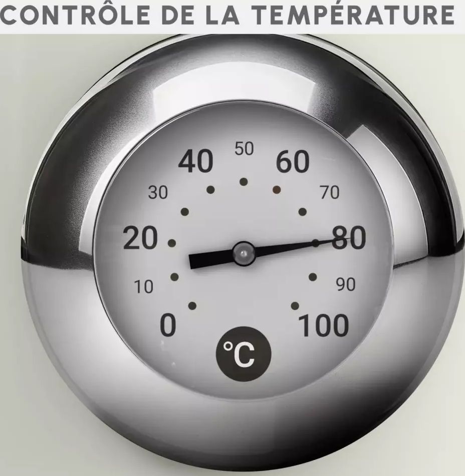 Bouilloire MOULINEX Thermomètre intégré 1,7L 2400W Rise - BY355AE0