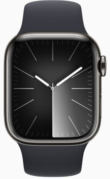 APPLE Montre connectée Watch Série 9 GPS + Cellular 41mm Acier Graphite  WATCH9-MRJ83QF