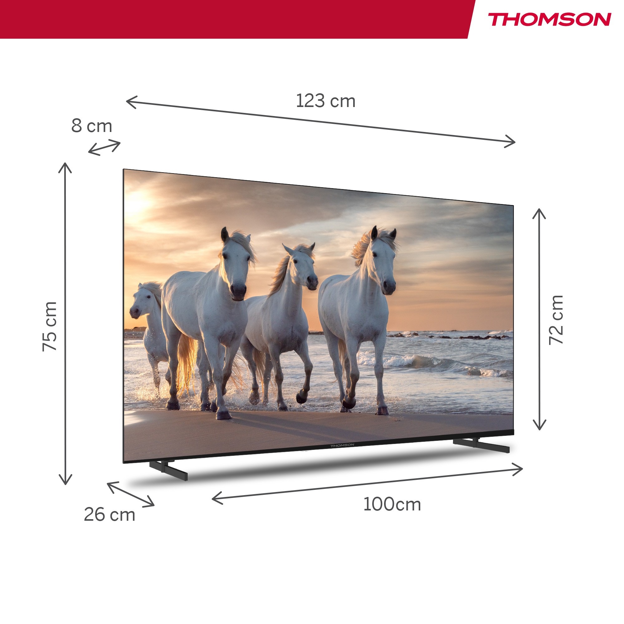 TV LED 4K 139 cm THOMSON - 55UA5S13 TV LED 4K 139 cm THOMSON - 55UA5S13