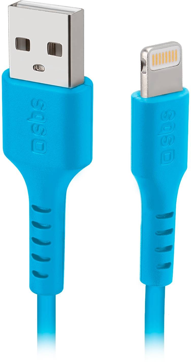 Câble lightning SBS USB-A 1m bleu TECABLEUSBIP589A