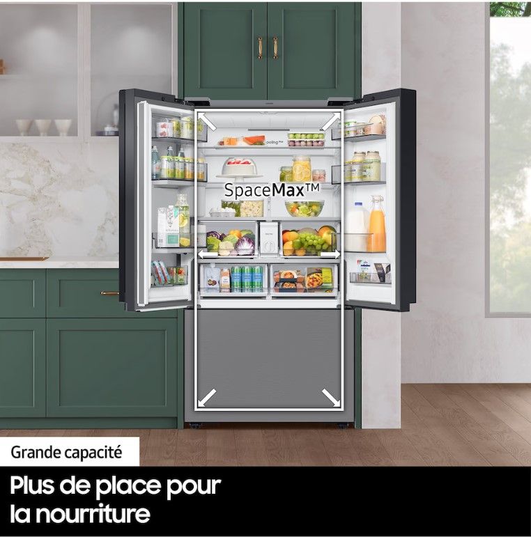 Réfrigérateur américain SAMSUNG 674L No Frost Noir - RF24BB620EB1