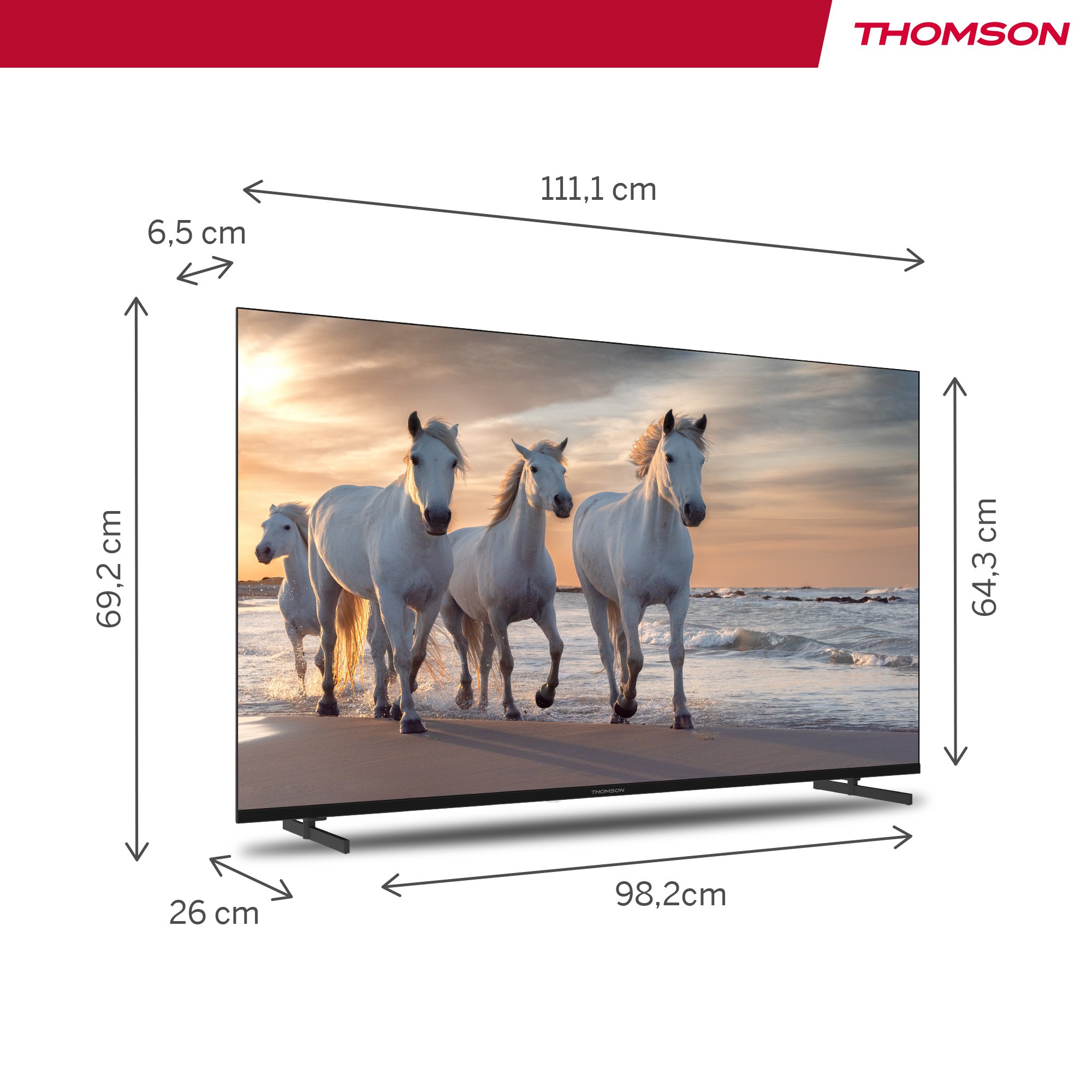 TV LED 4K 126 cm THOMSON 50" - 50UA5S13 TV LED 4K 126 cm THOMSON 50" - 50UA5S13