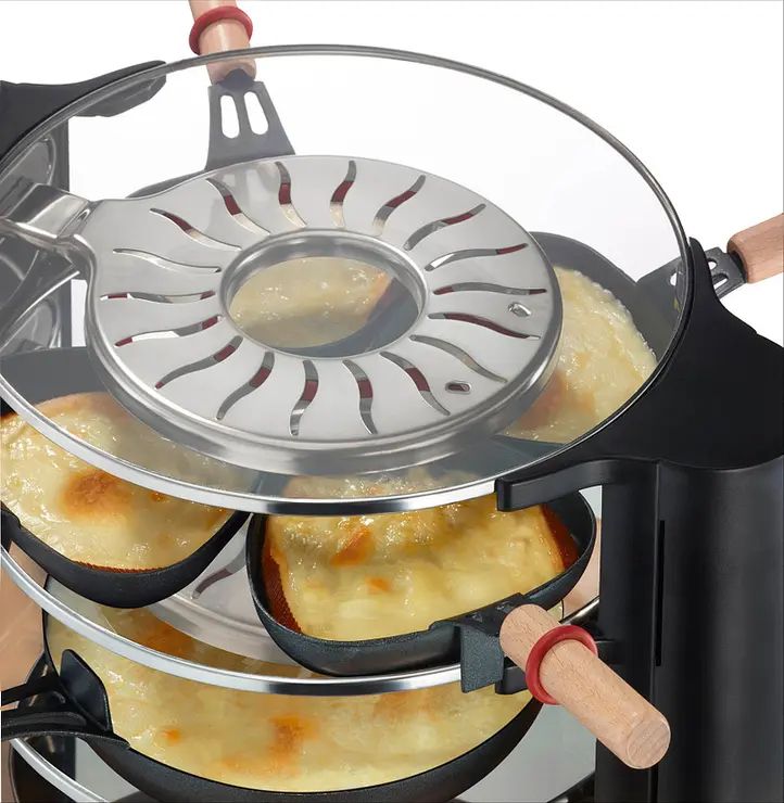 Raclette classique LAGRANGE 8 personnes 900W Noir - 149013