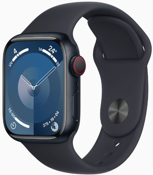 Montre connectée APPLE Watch Série 9 GPS + Cellular 41 mm Aluminium Noir - WATCH9-MRHR3QF Montre connectée APPLE Watch Série 9 GPS + Cellular 41 mm Aluminium Noir - WATCH9-MRHR3QF