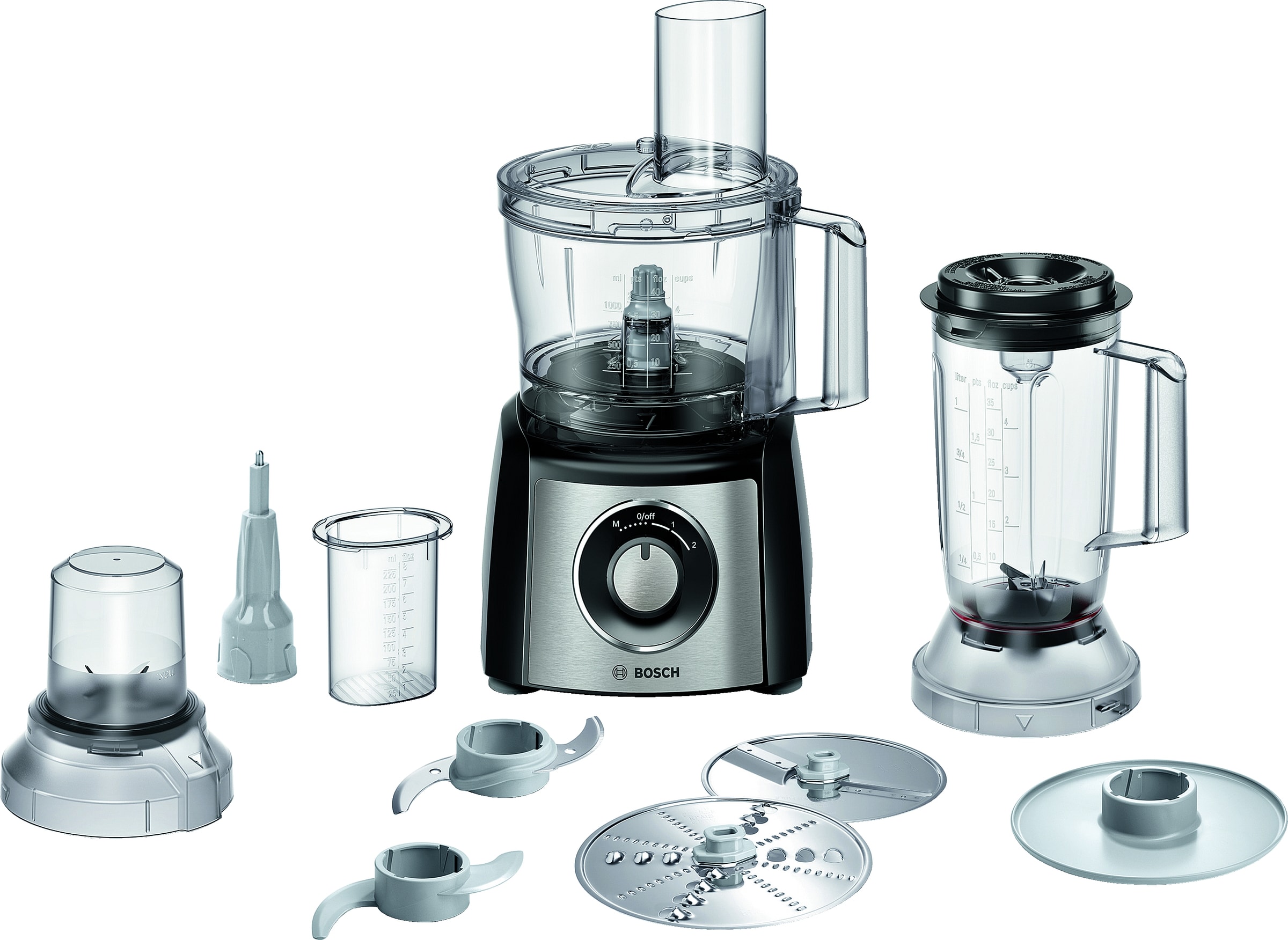 Robot culinaire BOSCH 2.3L 900W Noir - MCM3PM386