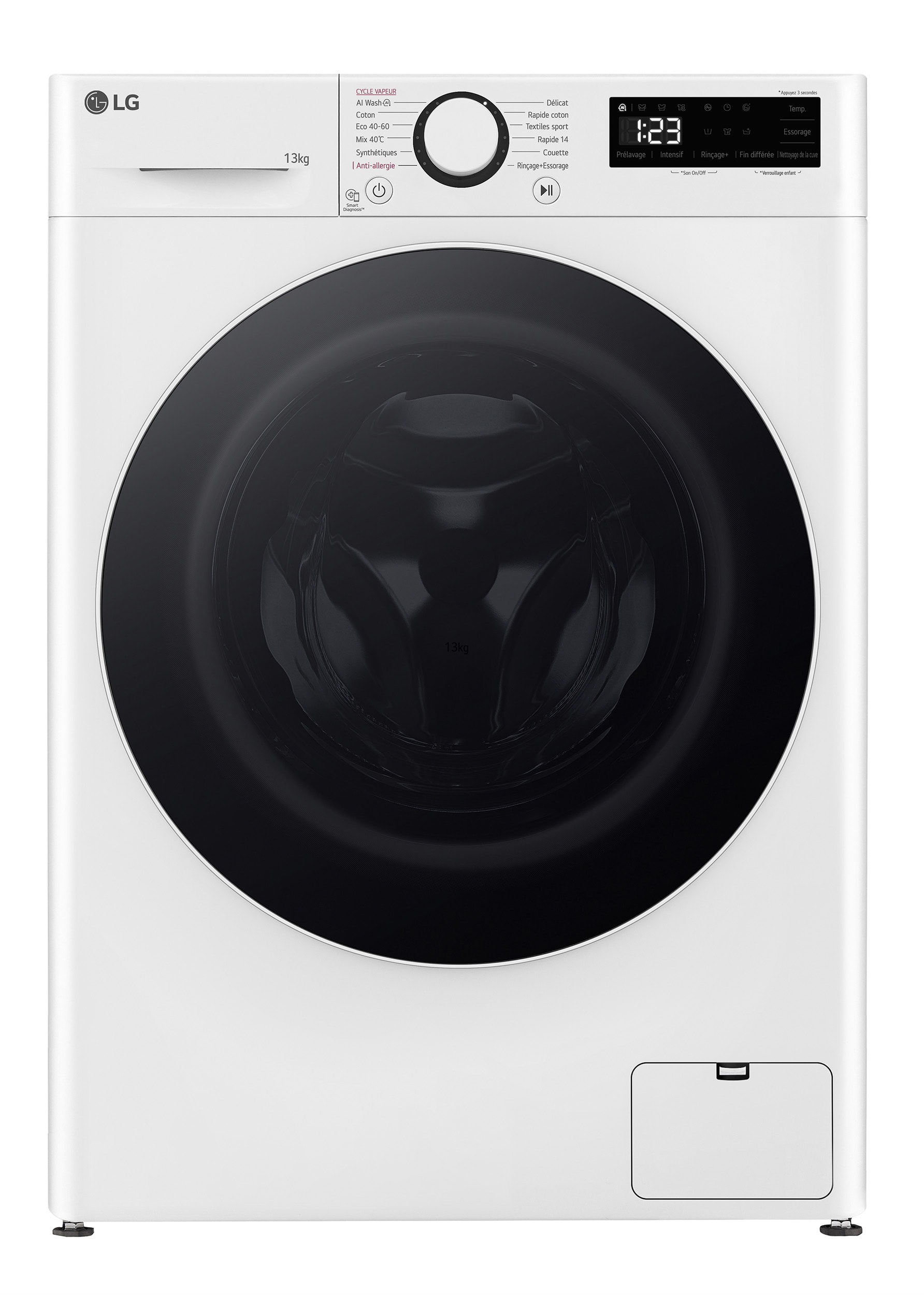 Lave linge Frontal LG 13kg 1400trs/min Blanc F34R50WHS