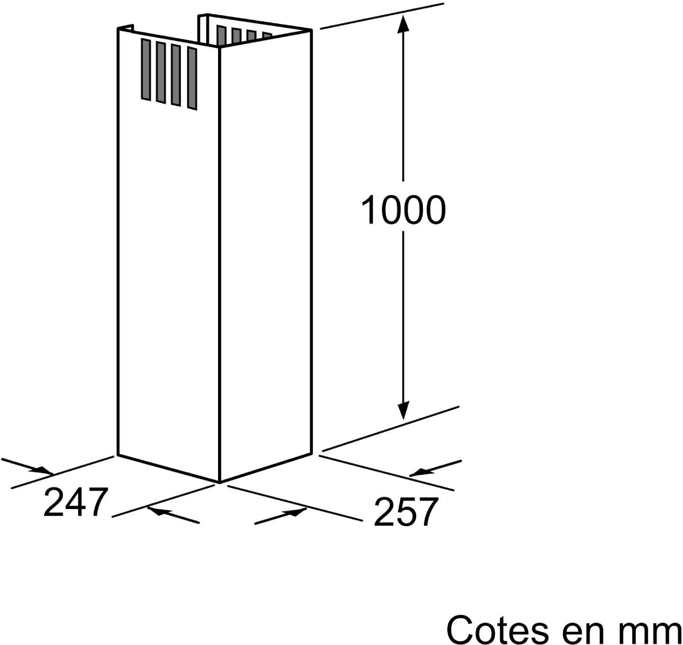 Extension de conduit de cheminée SIEMENS Inox - LZ12250