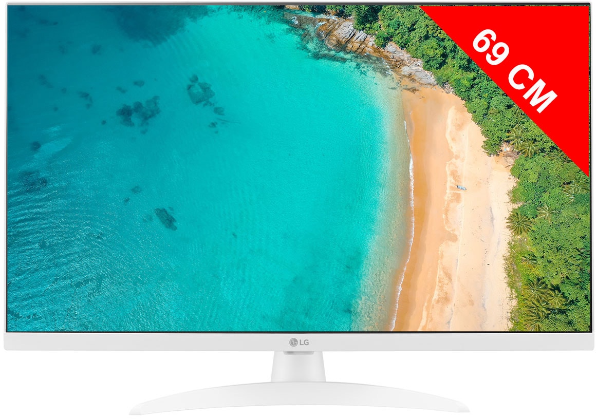TV LED Full HD 69 cm LG IPS, Smart TV, 27", Blanc 27TQ615S-WZ