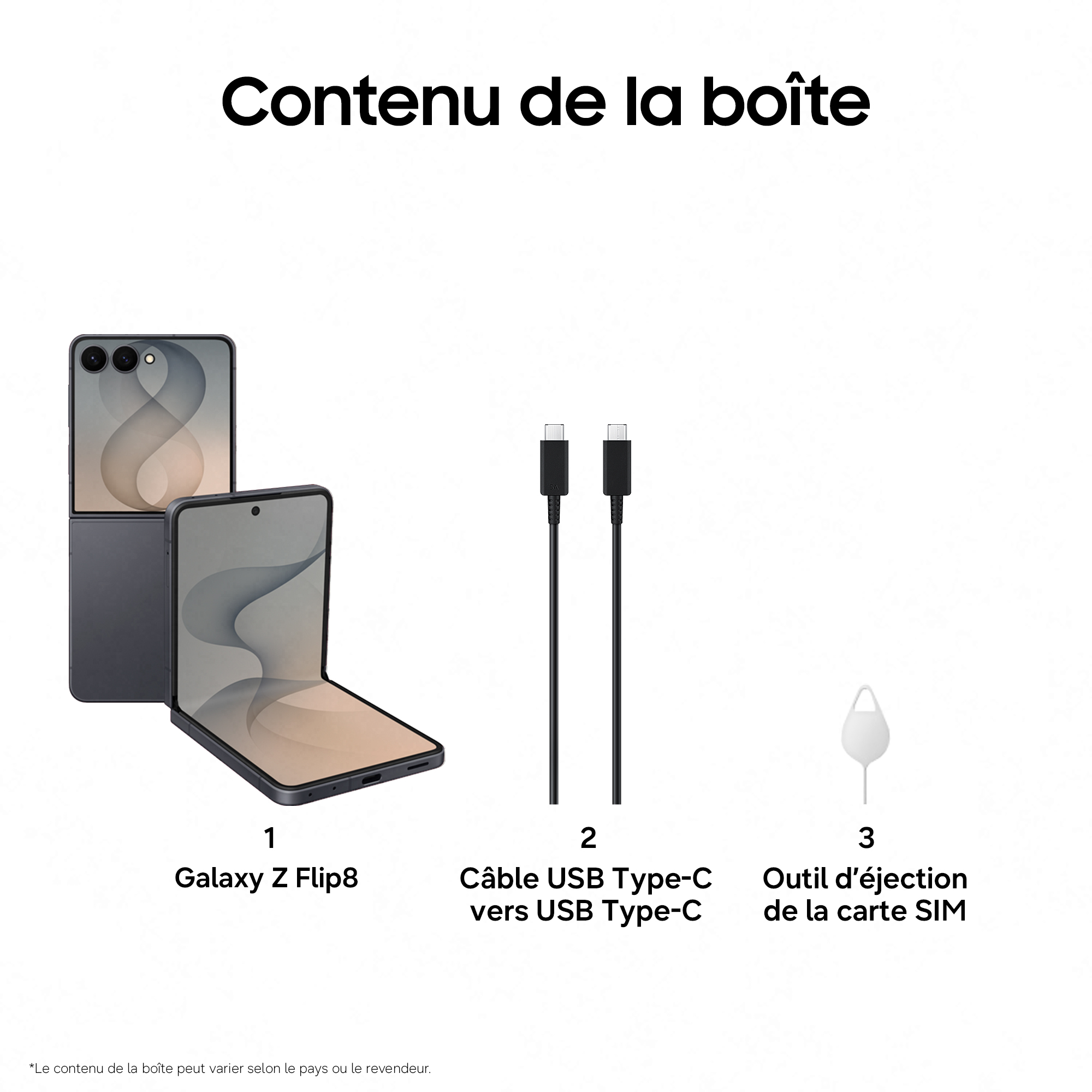 Galaxy Z Flip8 256Go Graphite SAMSUNG  - SM-F776BZKGEUB
