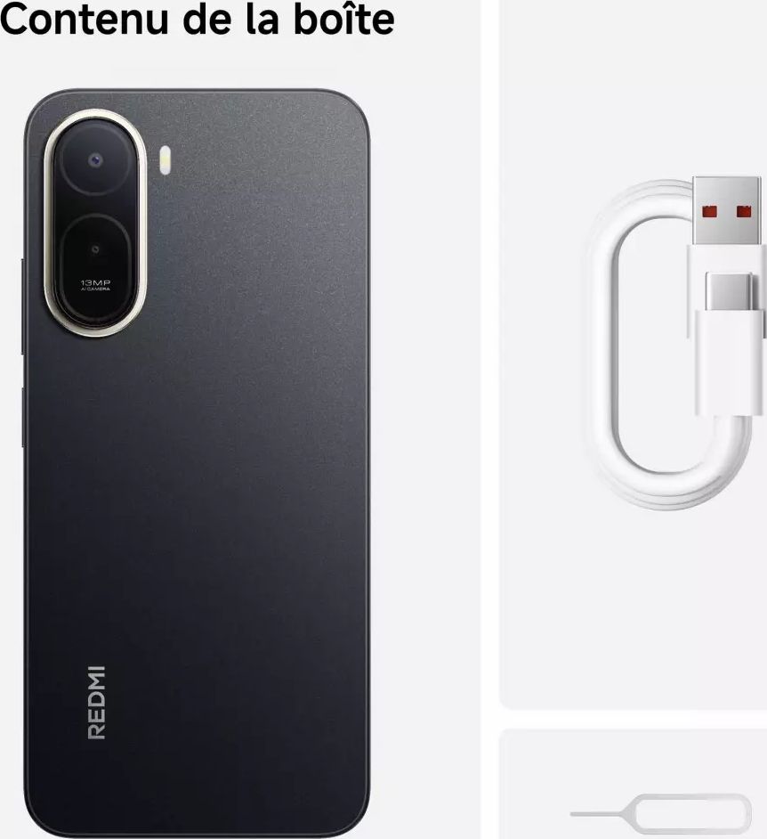 Smartphone XIAOMI Redmi A7 Pro 4G 128Go Noir - REDMI-A7PRO-128-NOIR