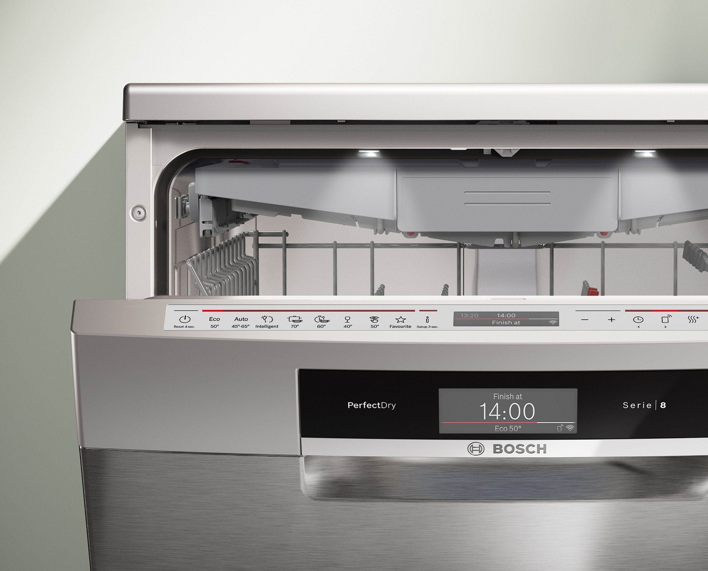 Lave vaisselle 60 cm BOSCH Zéolith 14 couverts 42dB Gris - SMS8TCI04E