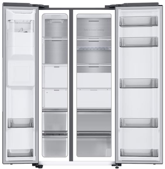 Réfrigérateur side by side SAMSUNG 640L No Frost Gris - RS80F64KETEF