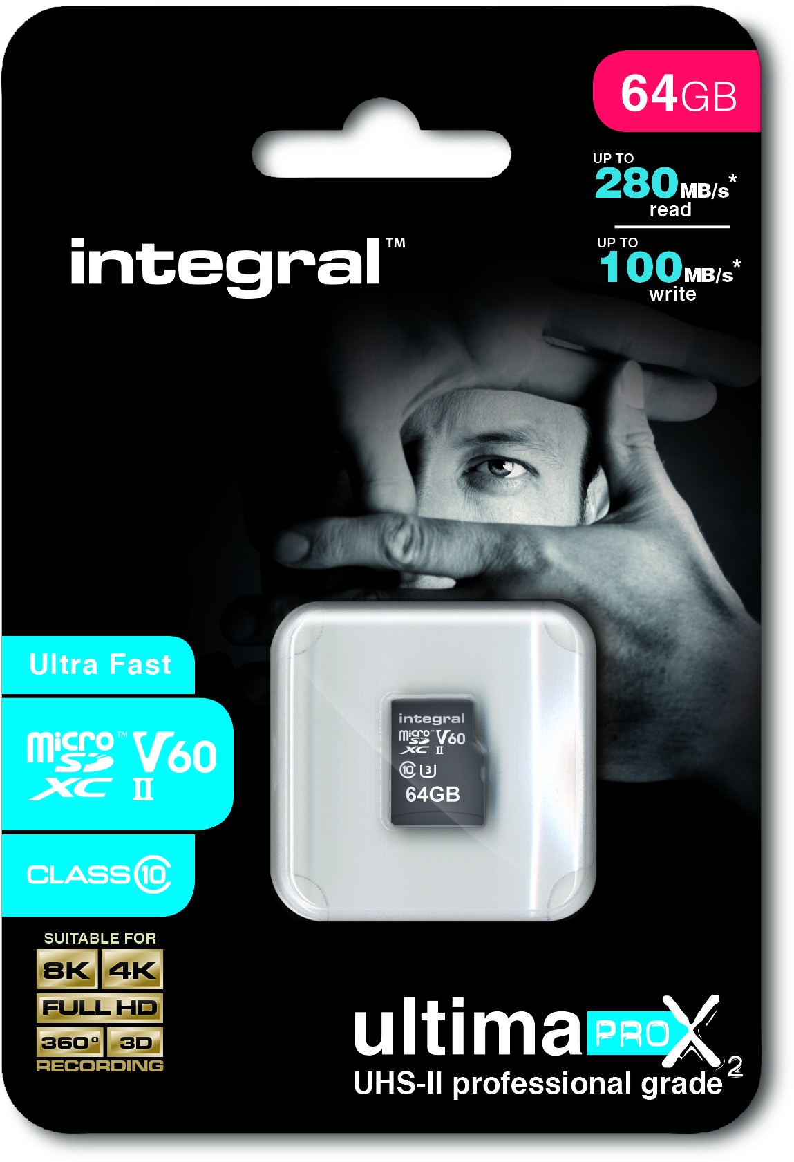 INTEGRAL Carte mémoire 64 Go  - INMSDX64G-280/100U2