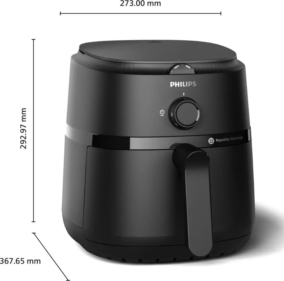 Friteuse à air chaud PHILIPS RapidAir 4.2L 1500W 12 modes - NA120/00