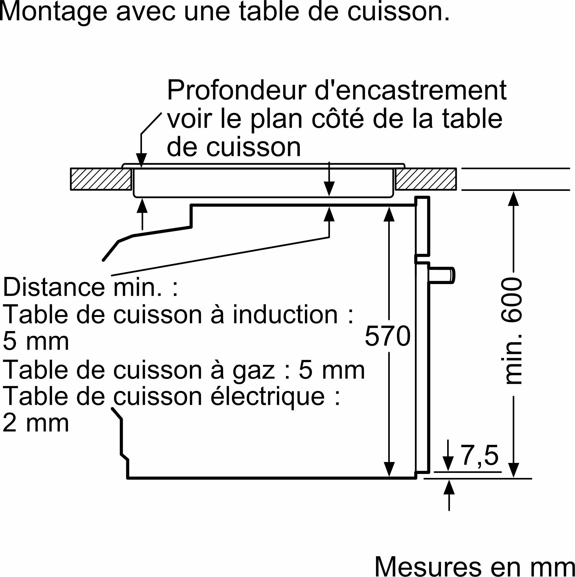 Four encastrable pyrolyse BOSCH Chaleur tournante 71 L Inox - HBG579BS3F