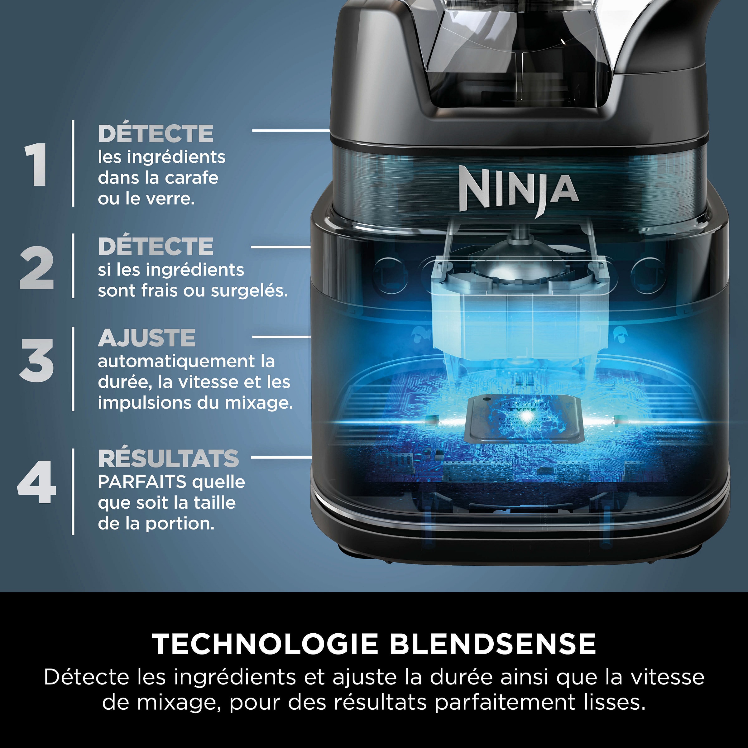 Blender NINJA 2.1L 1200W Gris - TB301EU