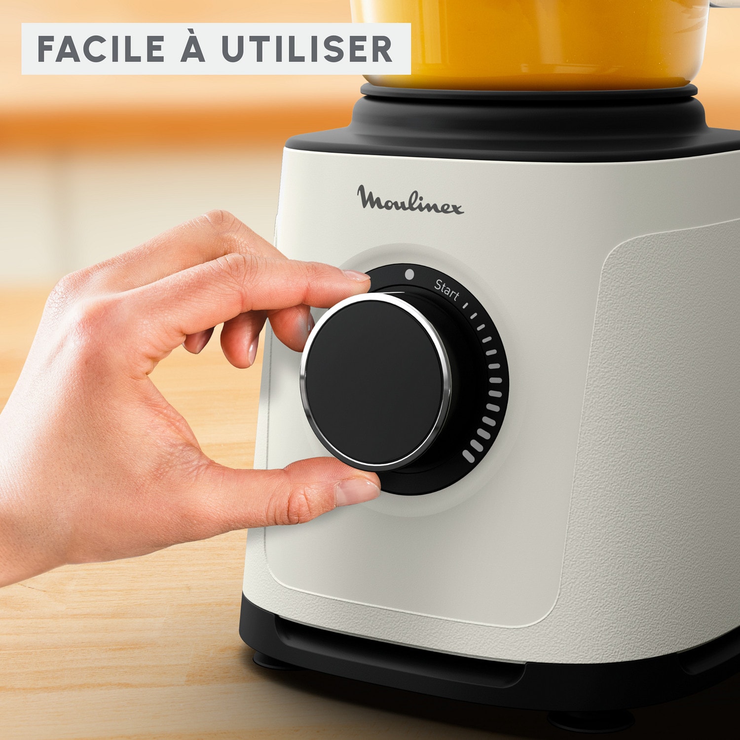 Blender MOULINEX 2L 1200W Ecru - LM771AF0