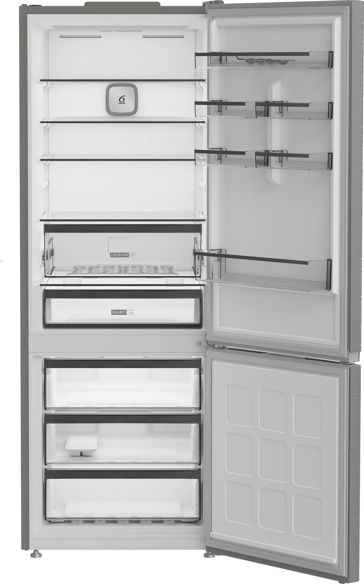 Réfrigérateur congélateur bas WHIRLPOOL Total No Frost, 490L, Gris - WHK26493X4E Réfrigérateur congélateur bas WHIRLPOOL Total No Frost, 490L, Gris - WHK26493X4E