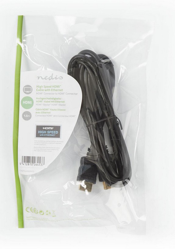 NEDIS Câble HDMI CVGP34000BK15