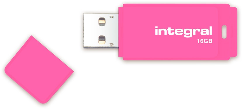 Clé USB INTEGRAL 16Go 2.0 Rose INFD16GBNEONPK