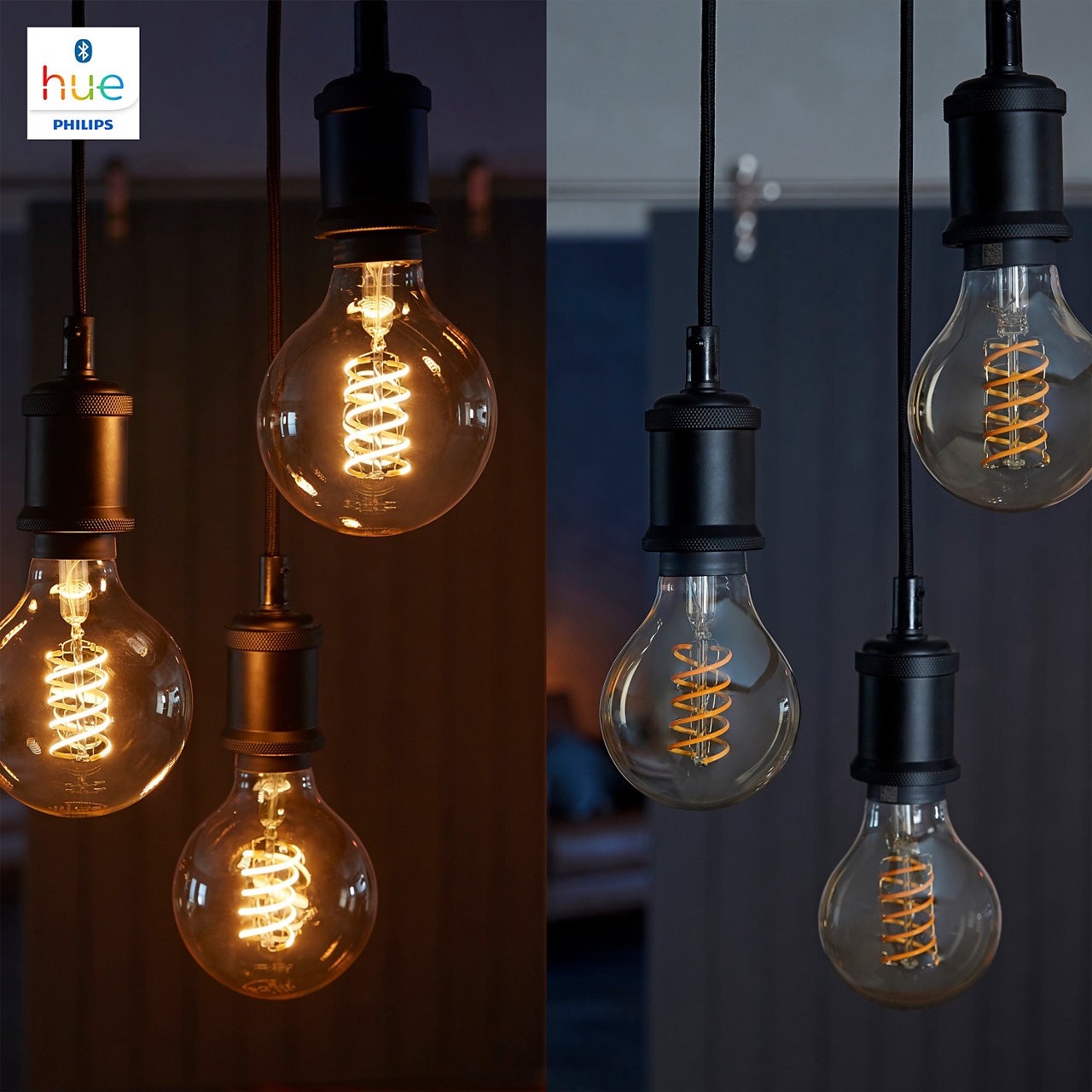 PHILIPS HUE Lumière connectée ST64 E27 Filament Edison