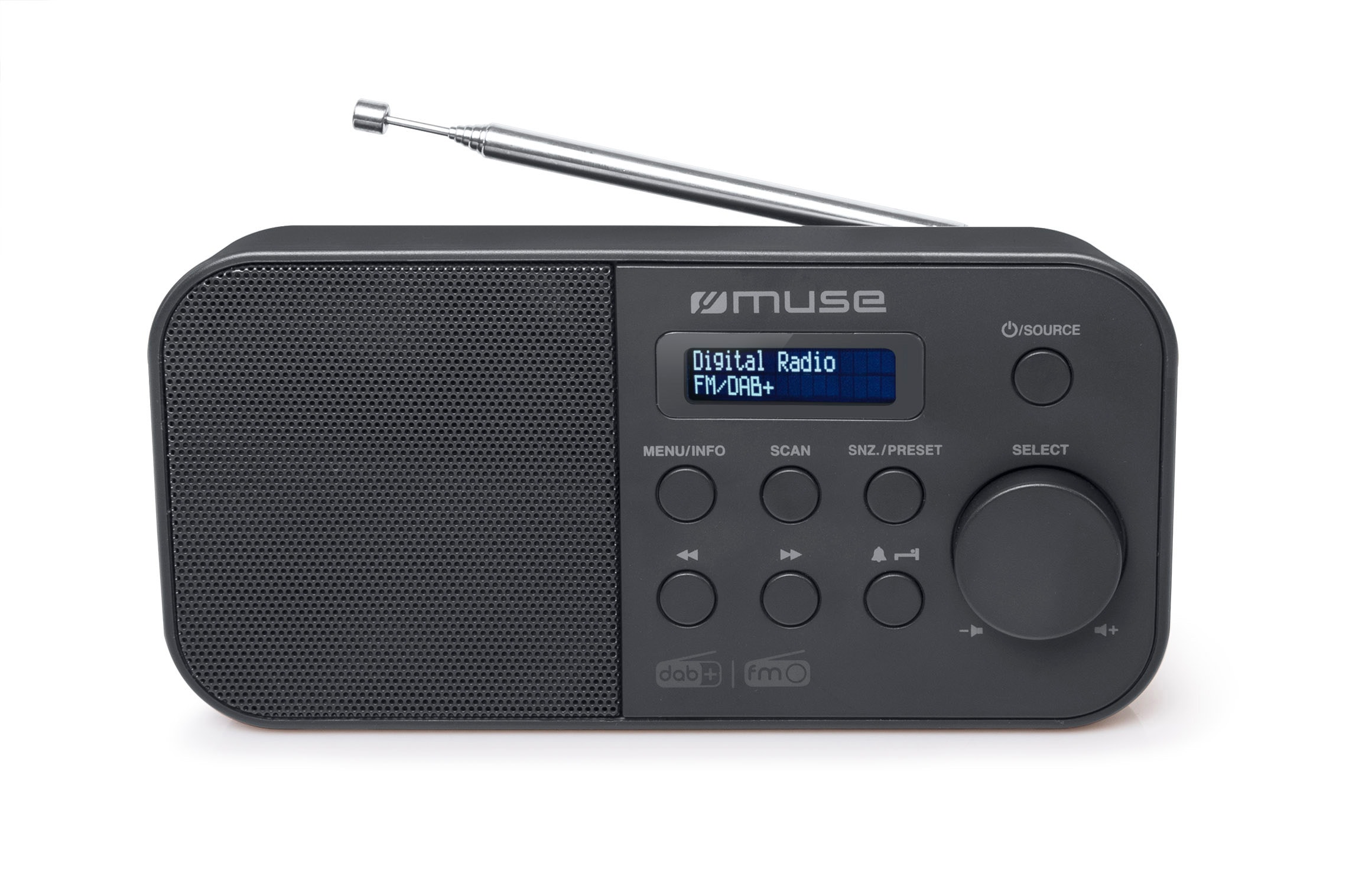 Radio DAB+ MUSE Fm Piles Noir M-109DB