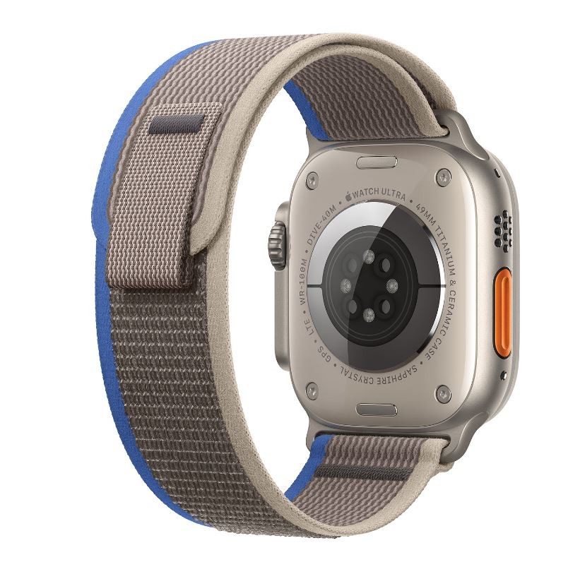 APPLE Montre connectée Watch Ultra GPS + Cellular 49mm Bracelet sport - WATCHULTRA-MNHL3NF