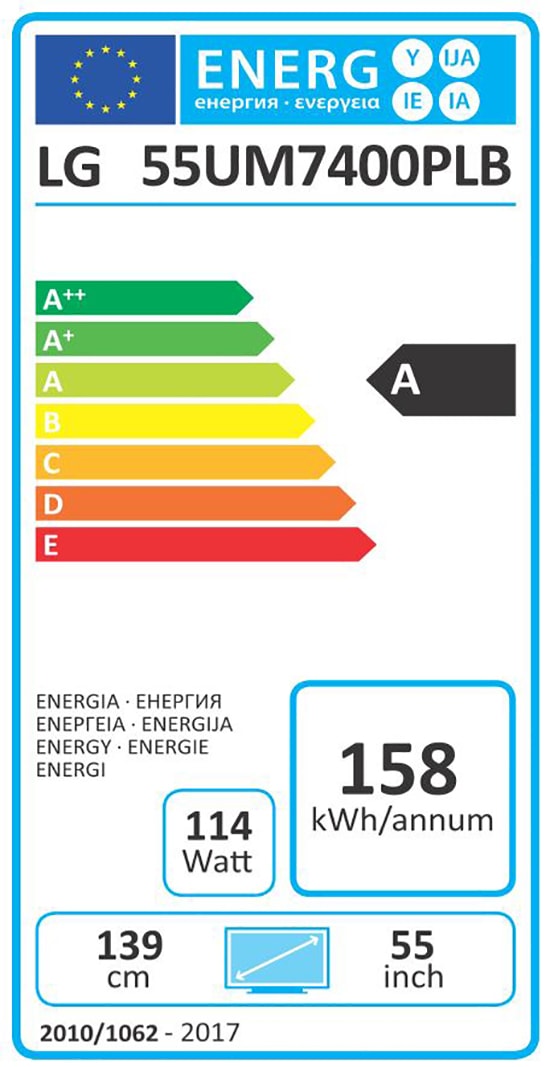 TV LED 4K 139 cm LG  - 55UM7400