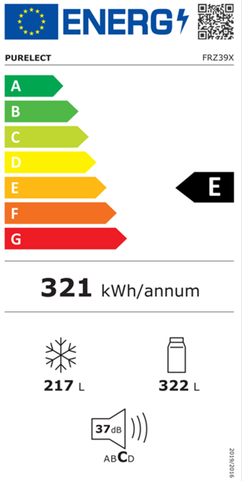 Réfrigérateur 4 portes PURELEC 539L No Frost Noir - FRZ39X