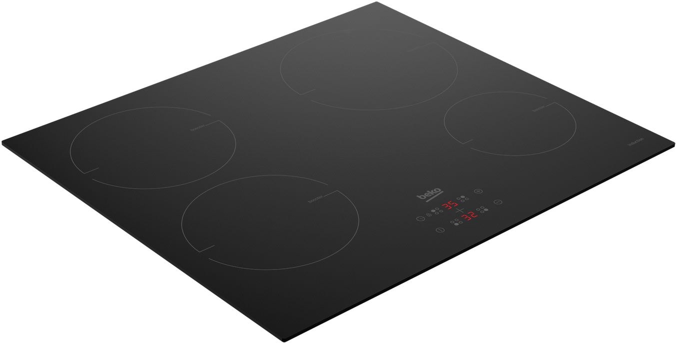 Plaque induction BEKO 4 foyers 58 cm Noir - HII64400MT