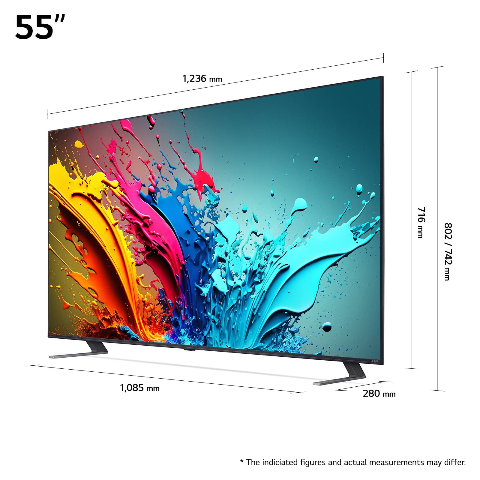 TV QNED 4K 139 cm LG Mini Led Smart Tv 55" - 55QNED85 TV QNED 4K 139 cm LG Mini Led Smart Tv 55" - 55QNED85