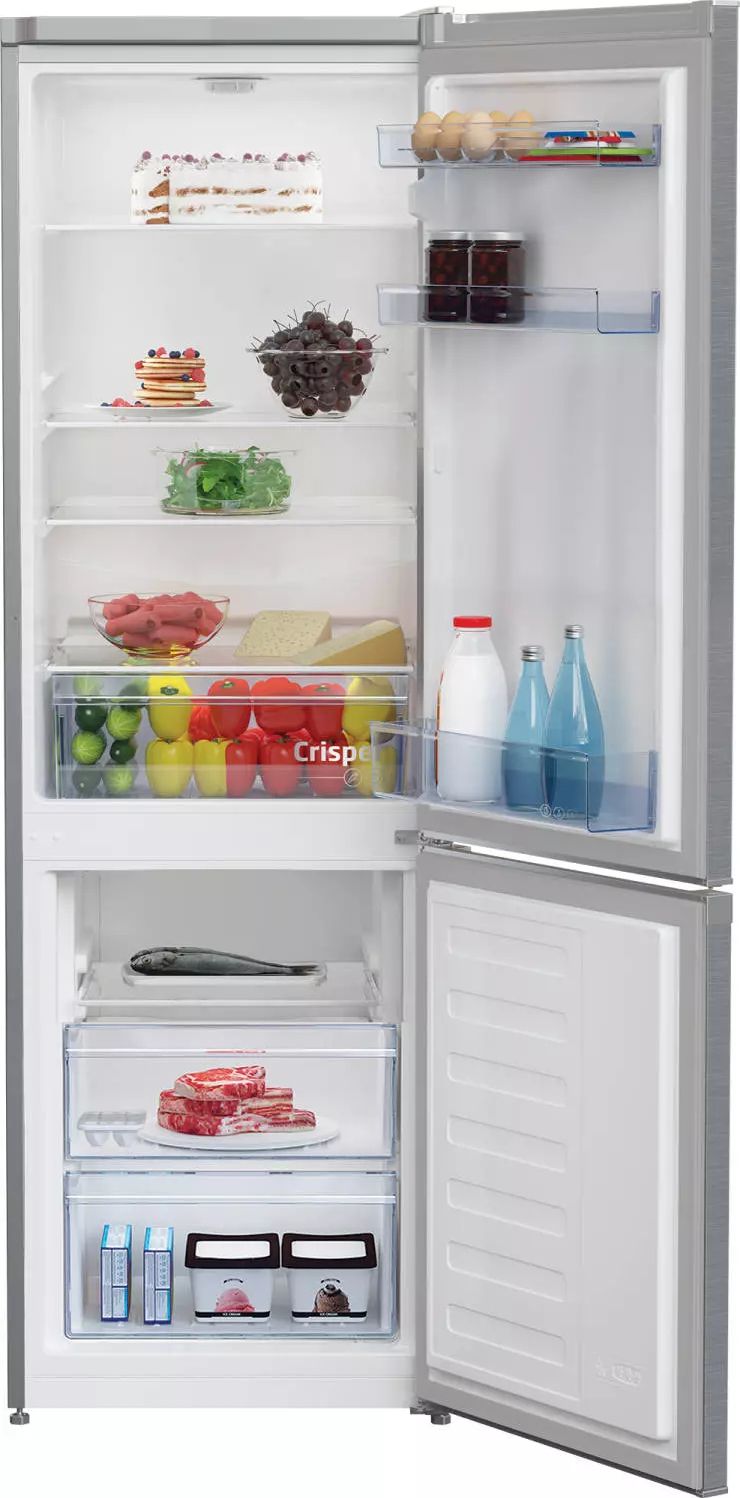 Réfrigérateur congélateur bas BEKO 262L Froid statique Gris - RCSA270K40SN